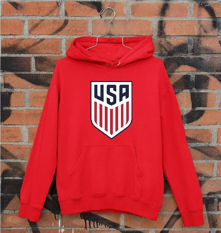 USA Football Unisex Hoodie for Men/Women Hoodie with Patch Decorative Personalized
