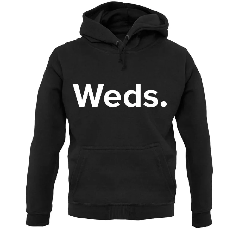 Weekday Weds Unisex Hoodie Hoodie with Slit Hem Functional Movement