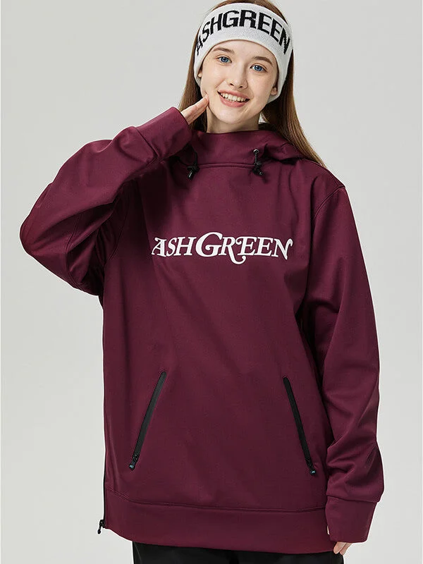 Women's ASHGREEN ArcticTech Mountain Snow Hoodie Hoodie with Cropped Fit Short Trendy Women's ASHGREEN ArcticTech Mountain Snow Hoodie Hoodie with Cropped Fit Short Trendy