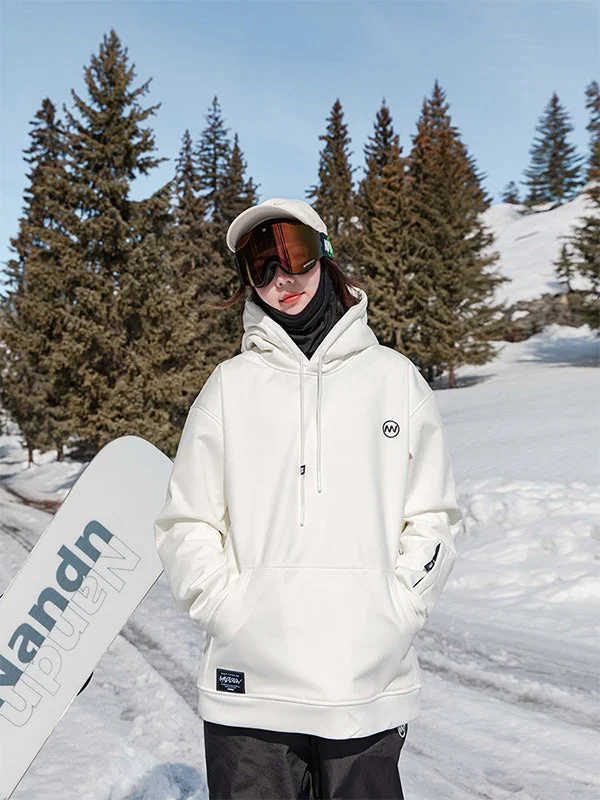 Women's Nandn Elite Snowboard Hoodie Hoodie with Half-Zip Sporty Casual