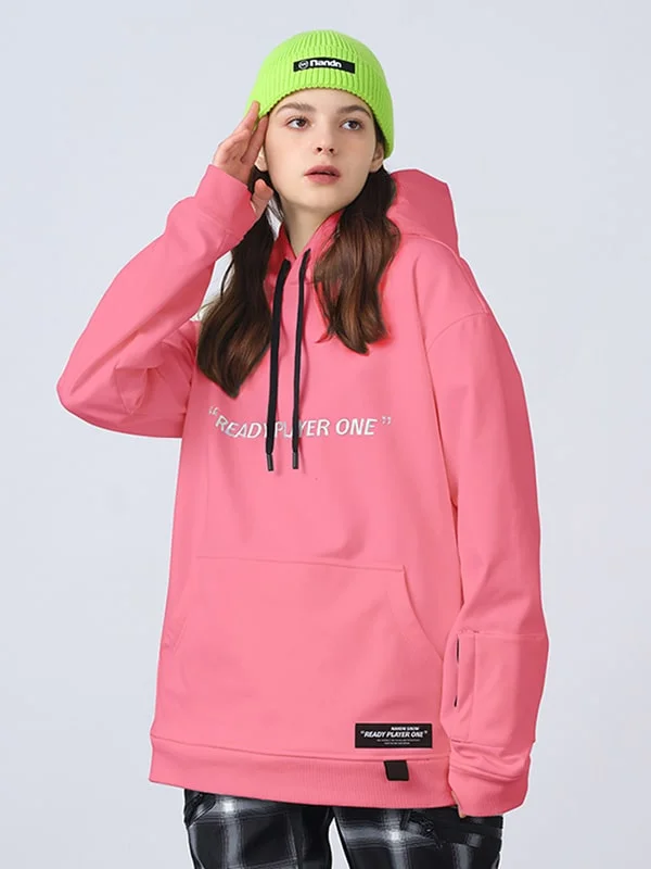 Women's Nandn Mountain Player Freestyle Snowboard Hoodie Hoodie with Ribbed Neckline Snug Warm Women's Nandn Mountain Player Freestyle Snowboard Hoodie Hoodie with Ribbed Neckline Snug Warm