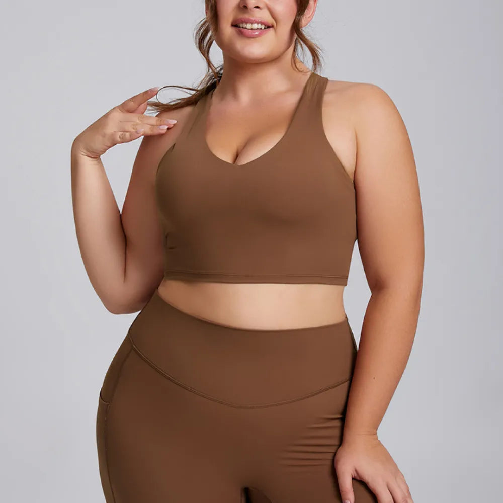 B|FIT DELUXE Bra - Coffee Breathable Full Coverage