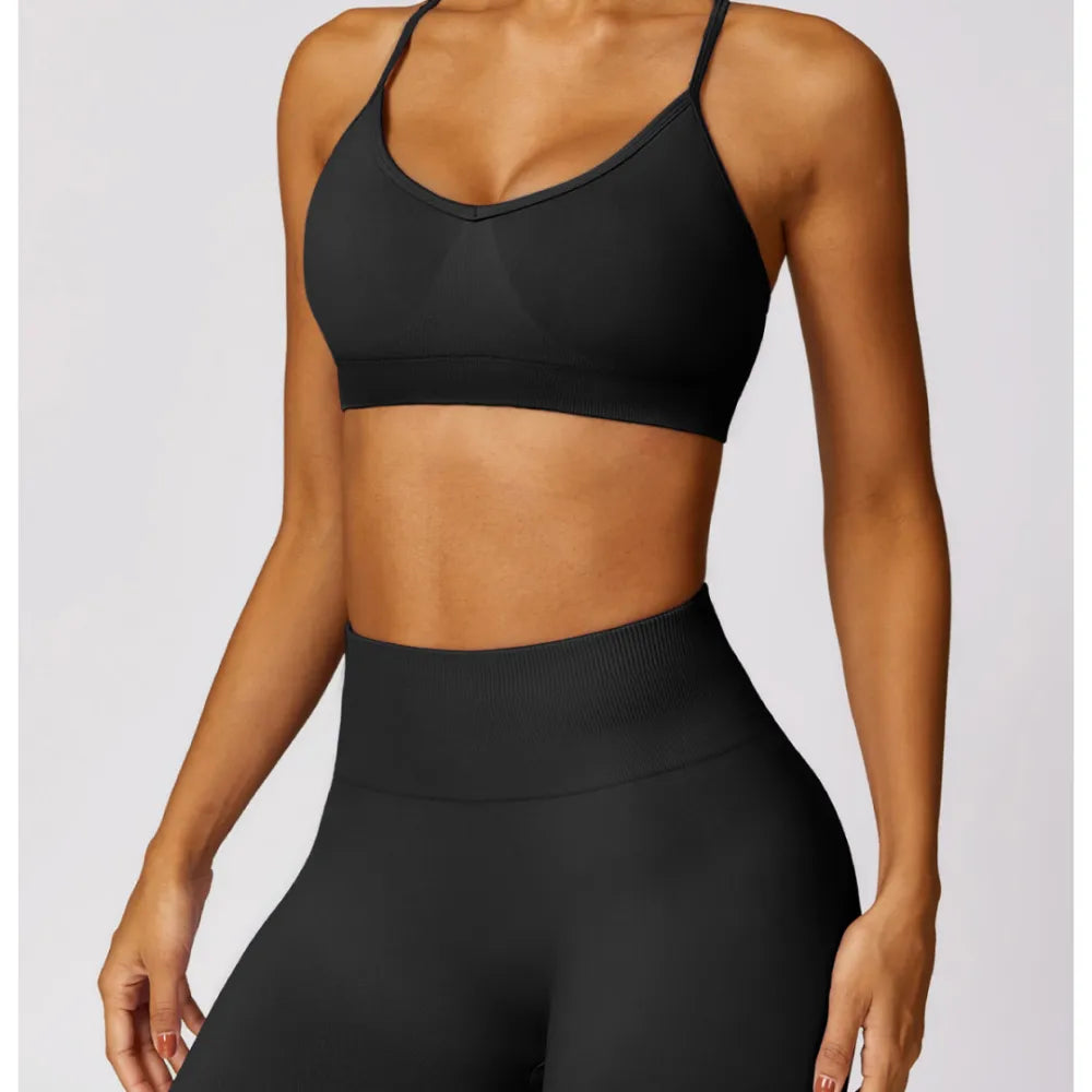 B|FIT TRACK Sport Bra - Black Multi-Way Bra Design