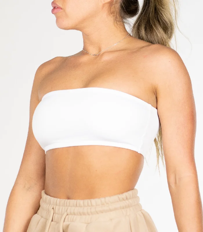 Bandeau Sports Bra Adjustable Bra Straps