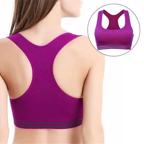 Comfy Wireless Vest Running Yoga Overhead Bra Soft Lace Bra