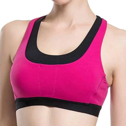 U-Neck Criss-cross Shakeproof Gym Yoga Bras Smooth Push-Up Bra