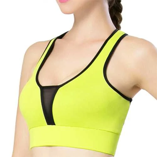 Shockproof Quick Dry Sports Overhead Seamless Wireless Yoga Underwear vest Bra Push-Up Bra Set