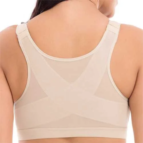 Front Closure Shockproof Sports Bra Full Coverage Bra