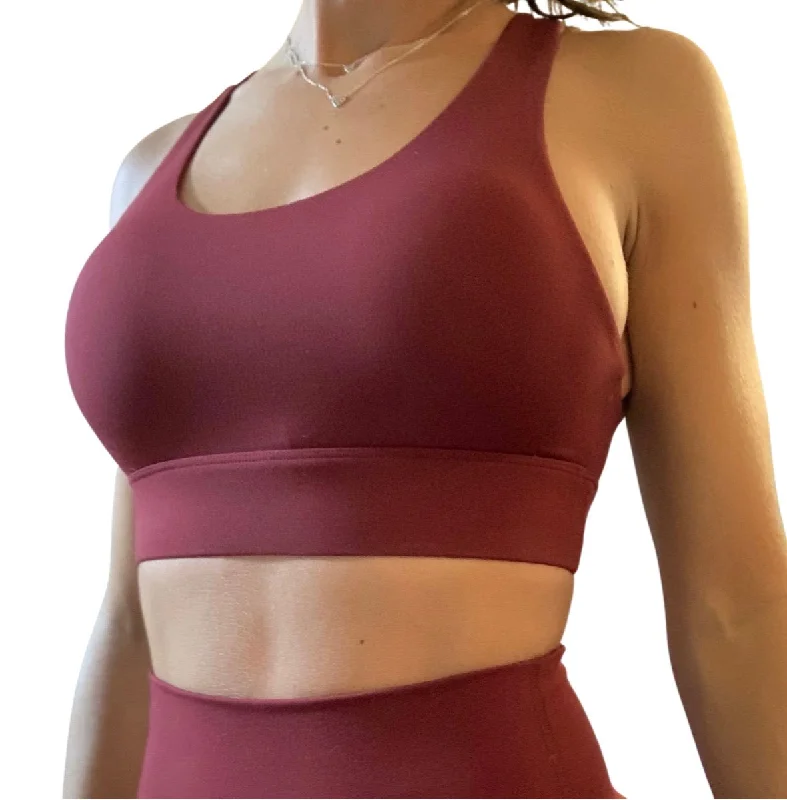 Empower Sports Bra - Maroon (Size Up) Seamless Fit Bra
