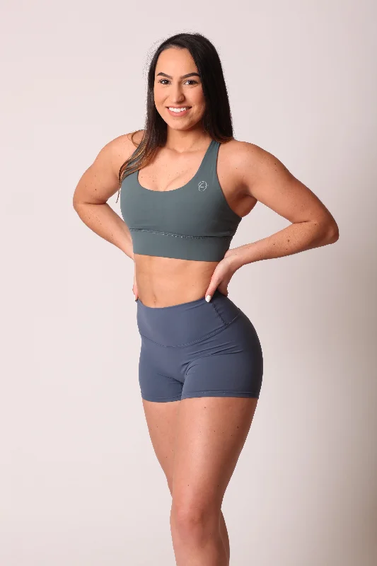 Genesis Moss Green Sports Bra Contour Bra Style