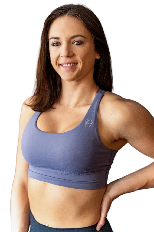 Genesis Soft Violet Sports Bra Sports Support Bra