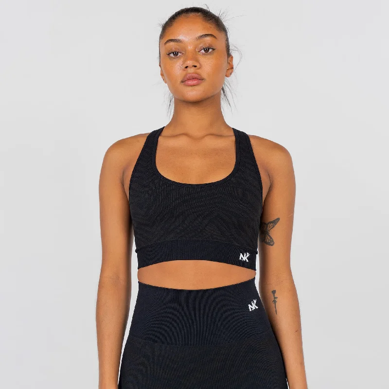 Legacy - Jacquard Bra Onyx Bra Cozy Wire-Free Bra