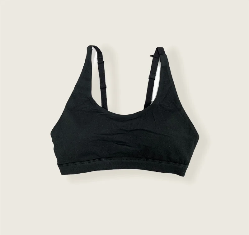 Limitless Adjustable Sports Bra - Black Elegant Satin Bralette