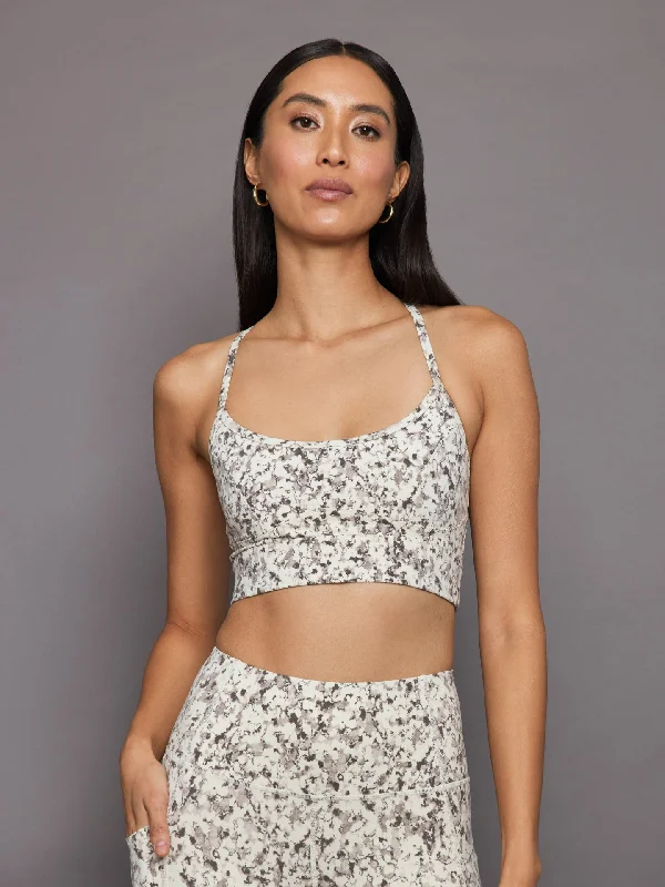 Move Irena Bra - Crema Fractured Flower Soft Cup Bralette