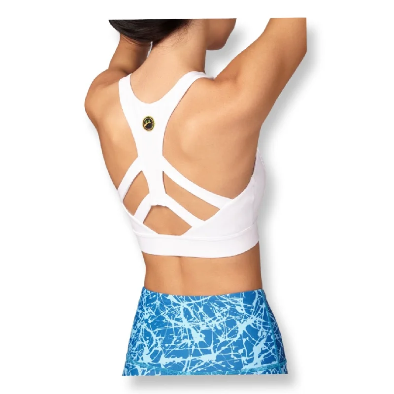 Somerville Sports Bra - White Soft Cotton Bra