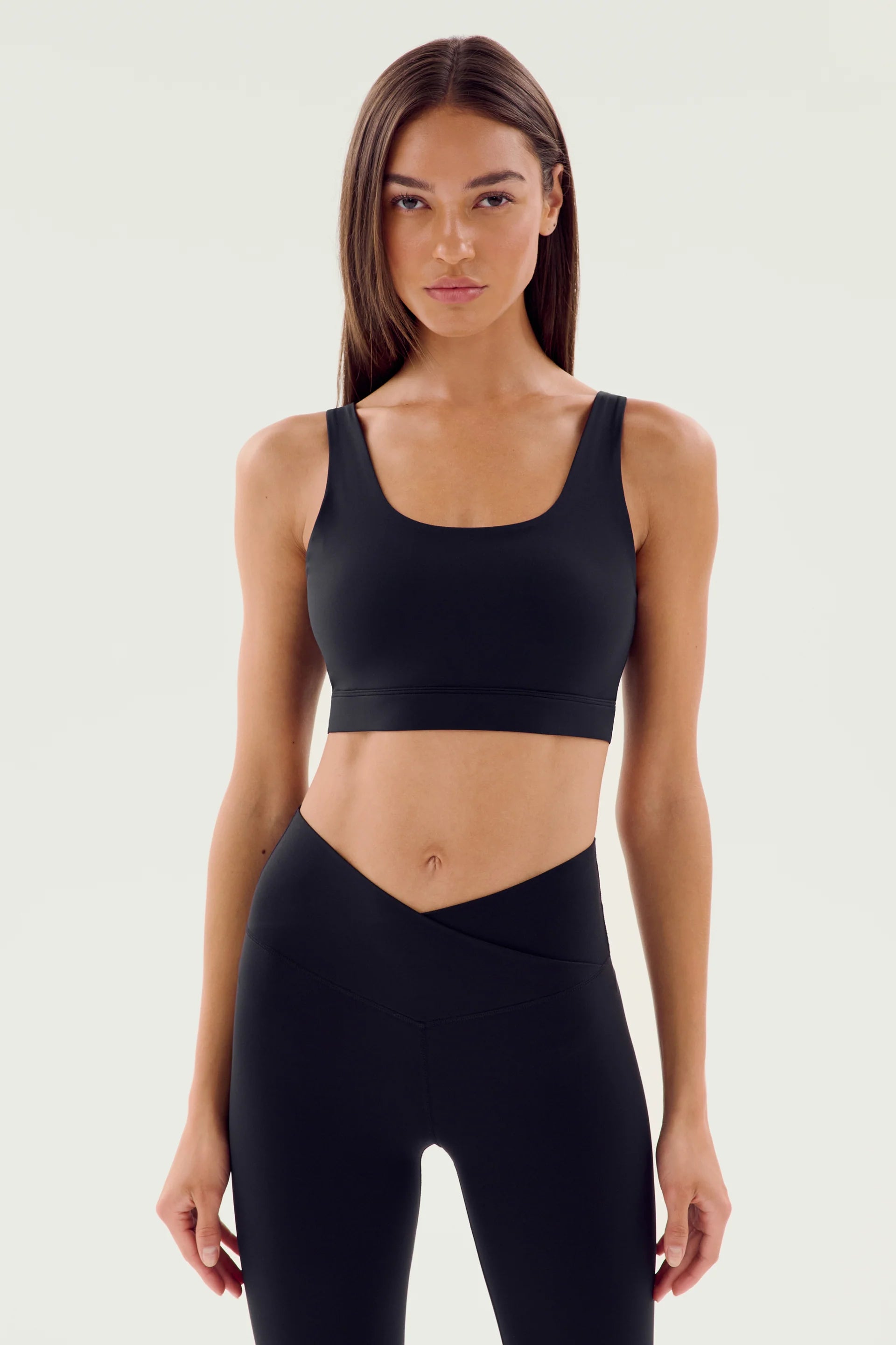 Splits59 Sprint Rigor Bra - Black Lace-Trimmed Bra