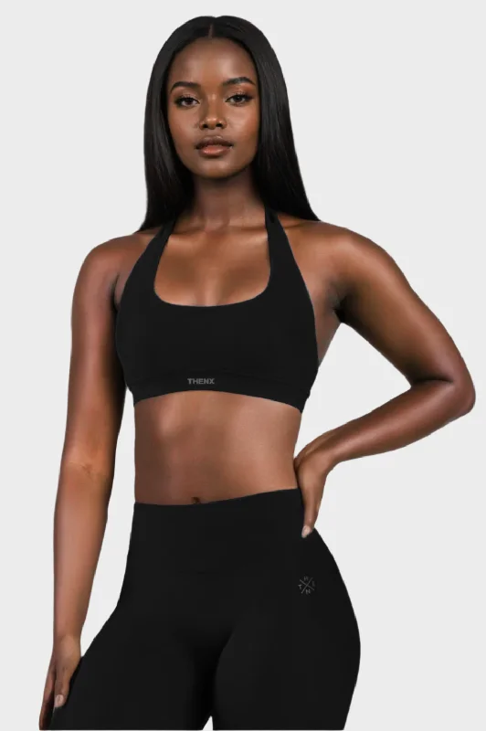 Thenx Sports Bra IV - Black Seamless Bra Design