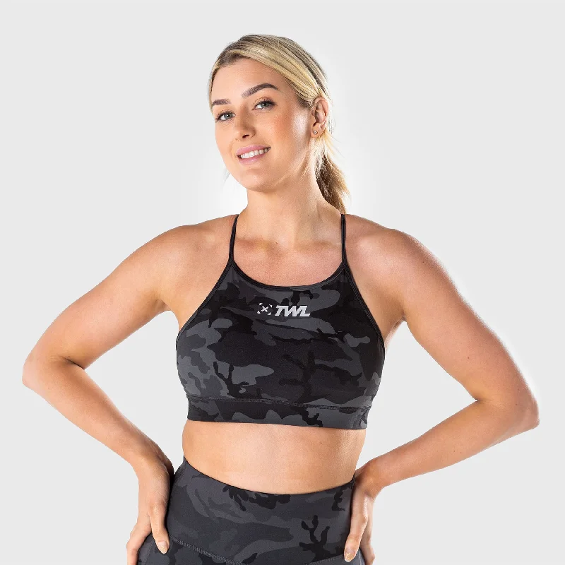 TWL - WOMEN'S FLEET BRA - BLACK CAMO Soft Lace Bralette