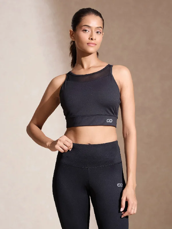 Ultimate Sports Bra Black Full Coverage Bralette