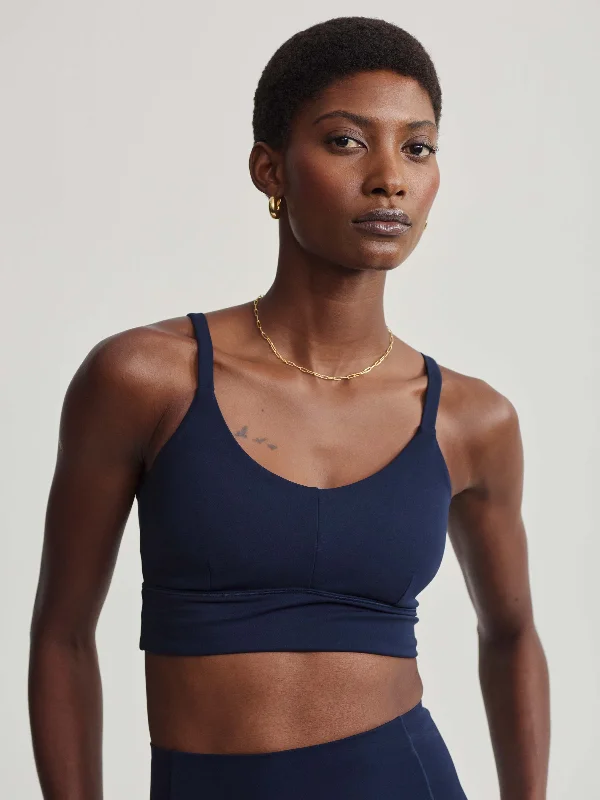 Varley Shape Amber Bra - Dark Sapphire Seamless Bra Design