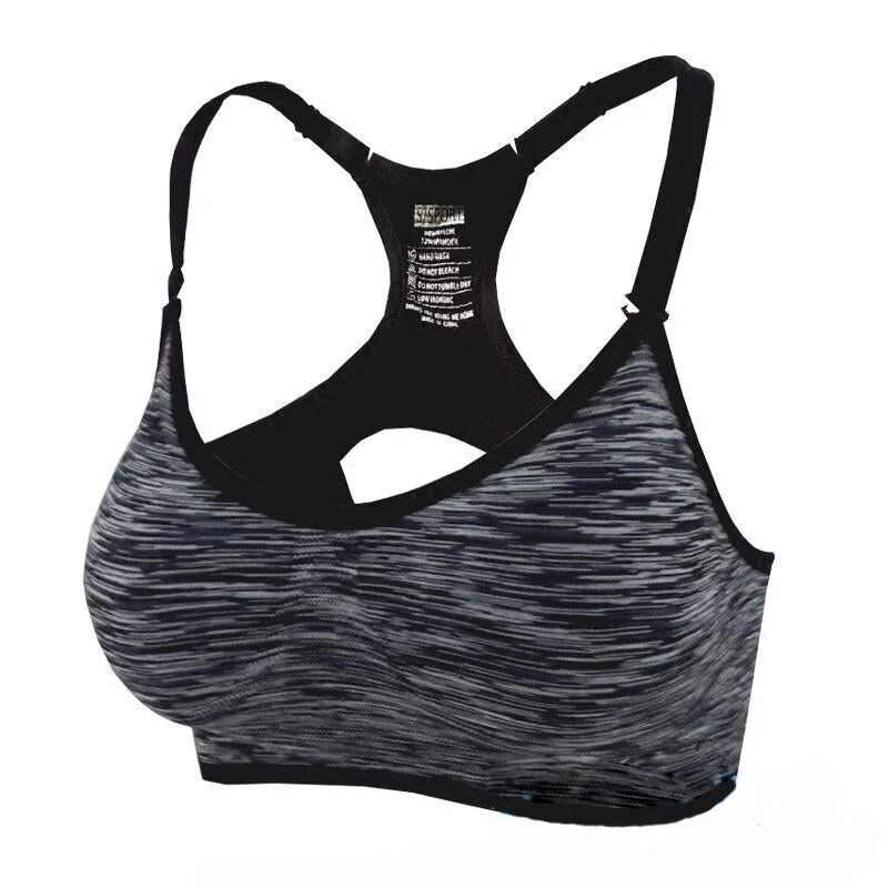 Adjustable Spaghetti Strap  Sports Bra Breathable Sports Bra