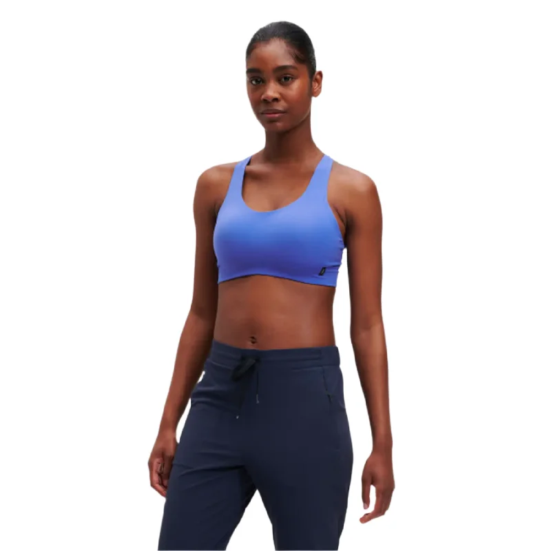 Womens On Running Active Bra - Cobalt / Black Adjustable Back Bra