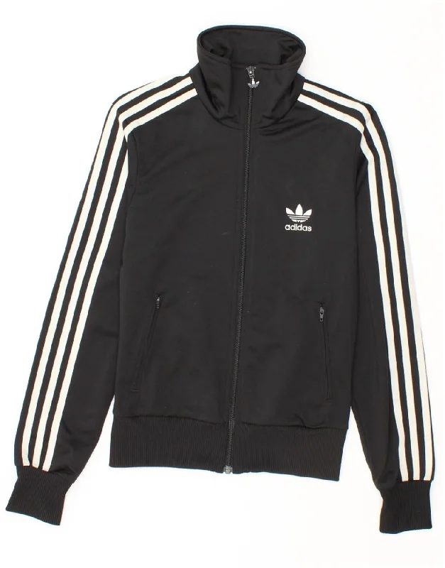 ADIDAS Womens Graphic Tracksuit Top Jacket EU 34 XS Black Polyester Satin Jacket Silk Jacket Chiffon Jacket ADIDAS Womens Graphic Tracksuit Top Jacket EU 34 XS Black Polyester Satin Jacket Silk Jacket Chiffon Jacket