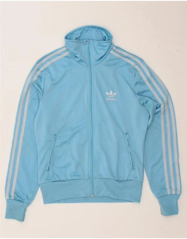 ADIDAS Womens Graphic Tracksuit Top Jacket EU 36 Small Blue Polyester Hooded Jacket Caped Jacket Shawl Collar Jacket ADIDAS Womens Graphic Tracksuit Top Jacket EU 36 Small Blue Polyester Hooded Jacket Caped Jacket Shawl Collar Jacket