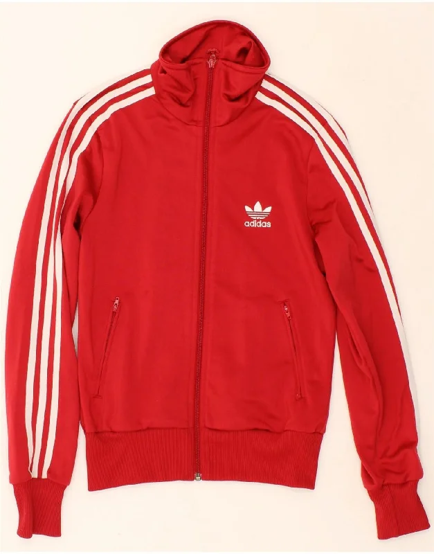 ADIDAS Womens Graphic Tracksuit Top Jacket EU 36 Small Red Polyester Corduroy Jacket Velvet Jacket Brocade Jacket ADIDAS Womens Graphic Tracksuit Top Jacket EU 36 Small Red Polyester Corduroy Jacket Velvet Jacket Brocade Jacket