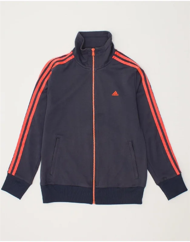 ADIDAS Womens Tracksuit Top Jacket UK 8/10 Small Navy Blue Cotton Mesh Jacket Canvas Jacket Denim Jacket ADIDAS Womens Tracksuit Top Jacket UK 8/10 Small Navy Blue Cotton Mesh Jacket Canvas Jacket Denim Jacket