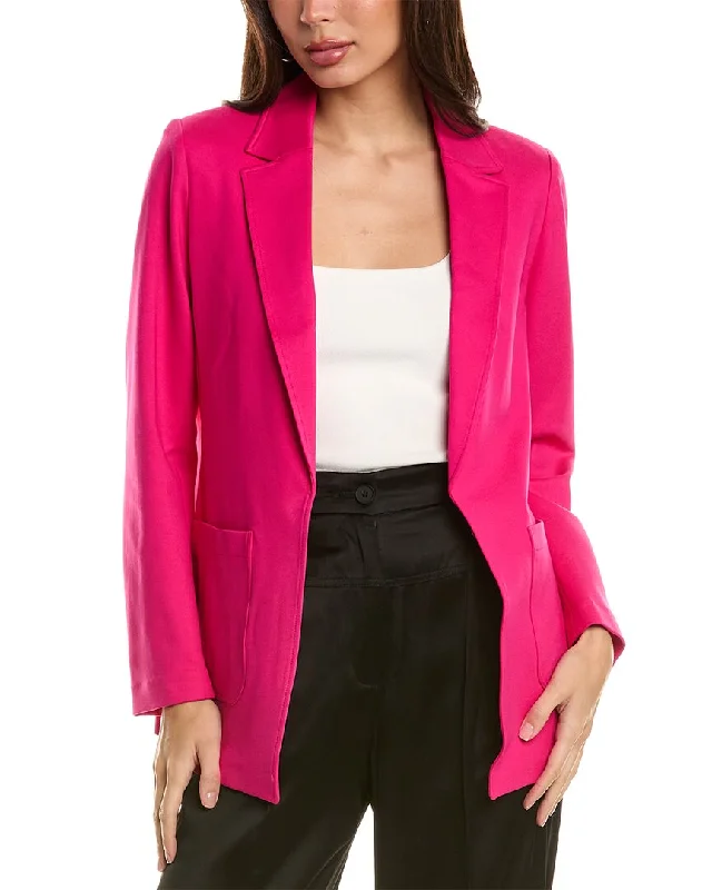 Anne Klein Notch Collar Jacket Print Jacket Jacquard Jacket Patchwork Jacket