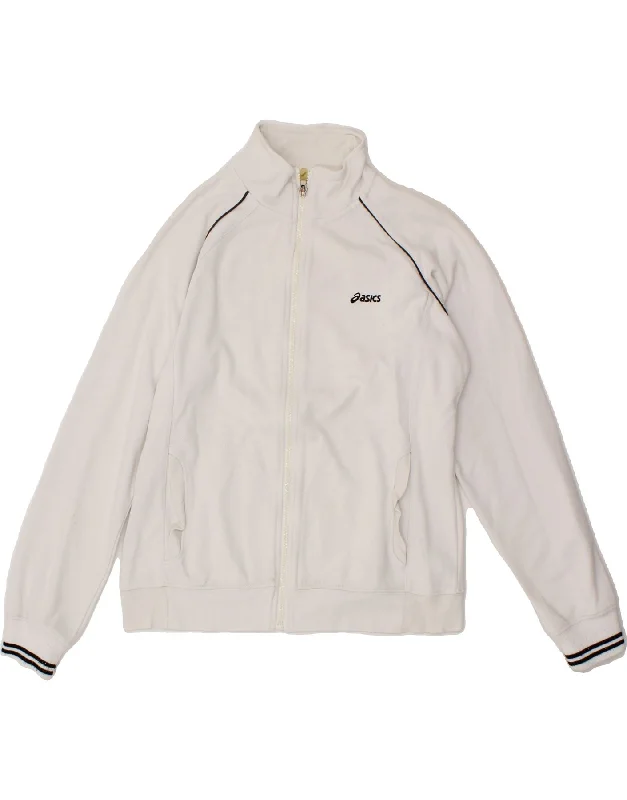 ASICS Womens Tracksuit Top Jacket UK 14 Large White Lace Jacket Ribbed Jacket Sequined Jacket ASICS Womens Tracksuit Top Jacket UK 14 Large White Lace Jacket Ribbed Jacket Sequined Jacket