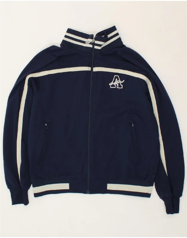 ASICS Womens Tracksuit Top Jacket UK 18 XL Navy Blue Colourblock Stand-Up Collar Roll-Neck Collar Turtle Neck ASICS Womens Tracksuit Top Jacket UK 18 XL Navy Blue Colourblock Stand-Up Collar Roll-Neck Collar Turtle Neck