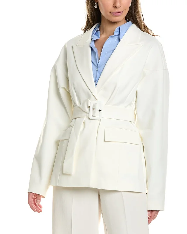 BCBGMAXAZRIA Belted Jacket Insulated Jacket Fitted Jacket Loose Jacket