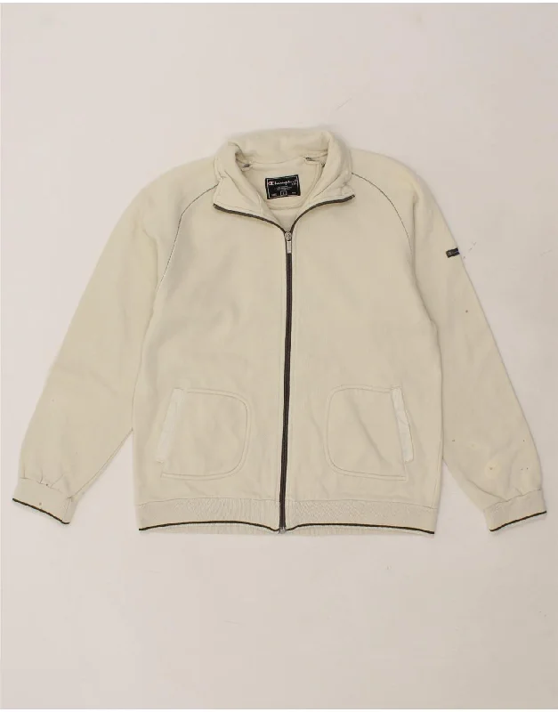 CHAMPION Womens Crop Tracksuit Top Jacket UK 16 Large Beige Cotton Jersey Jacket Tulle Jacket Batik Jacket CHAMPION Womens Crop Tracksuit Top Jacket UK 16 Large Beige Cotton Jersey Jacket Tulle Jacket Batik Jacket