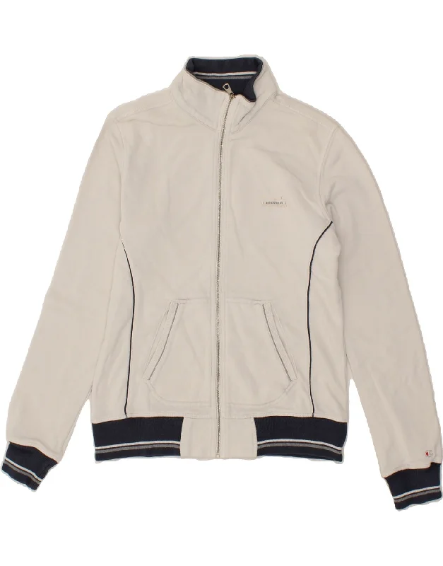 CHAMPION Womens Heritage Fit Tracksuit Top Jacket UK 14 Large White Insulated Jacket Fitted Jacket Loose Jacket CHAMPION Womens Heritage Fit Tracksuit Top Jacket UK 14 Large White Insulated Jacket Fitted Jacket Loose Jacket