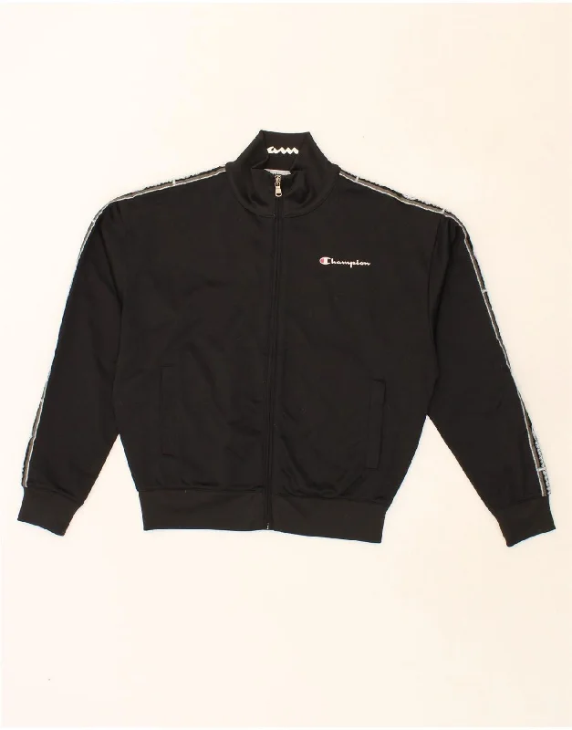 CHAMPION Womens Oversized Graphic Tracksuit Top Jacket UK 6 XS Black Striped Jacket Polka Dot Jacket Floral Jacket CHAMPION Womens Oversized Graphic Tracksuit Top Jacket UK 6 XS Black Striped Jacket Polka Dot Jacket Floral Jacket