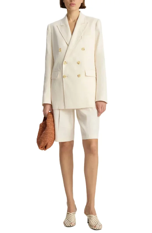 Declan Jacket In Off White Oversized Jacket Tailored Jacket Straight Jacket