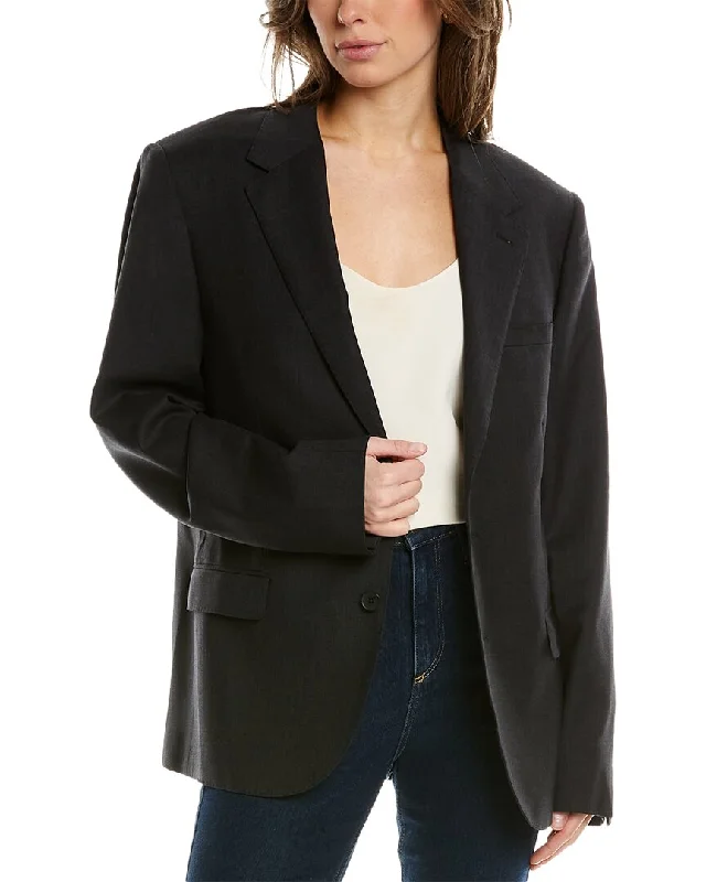 IRO Mitch Wool-Blend Jacket Wool Fabric Cashmere Fabric Tweed Fabric