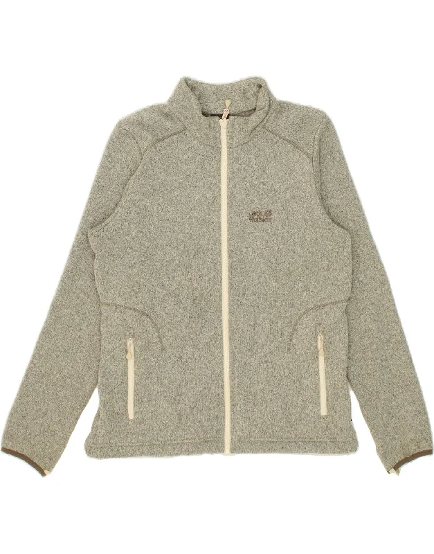 JACK WOLFSKIN Womens Tracksuit Top Jacket UK 18/20 XL Grey Flecked Striped Jacket Polka Dot Jacket Floral Jacket JACK WOLFSKIN Womens Tracksuit Top Jacket UK 18/20 XL Grey Flecked Striped Jacket Polka Dot Jacket Floral Jacket