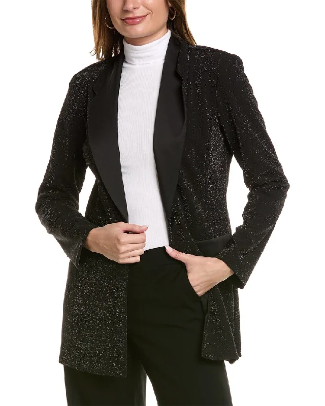 Joseph Ribkoff Jacket Boat Neck Shawl Collar Notched Collar