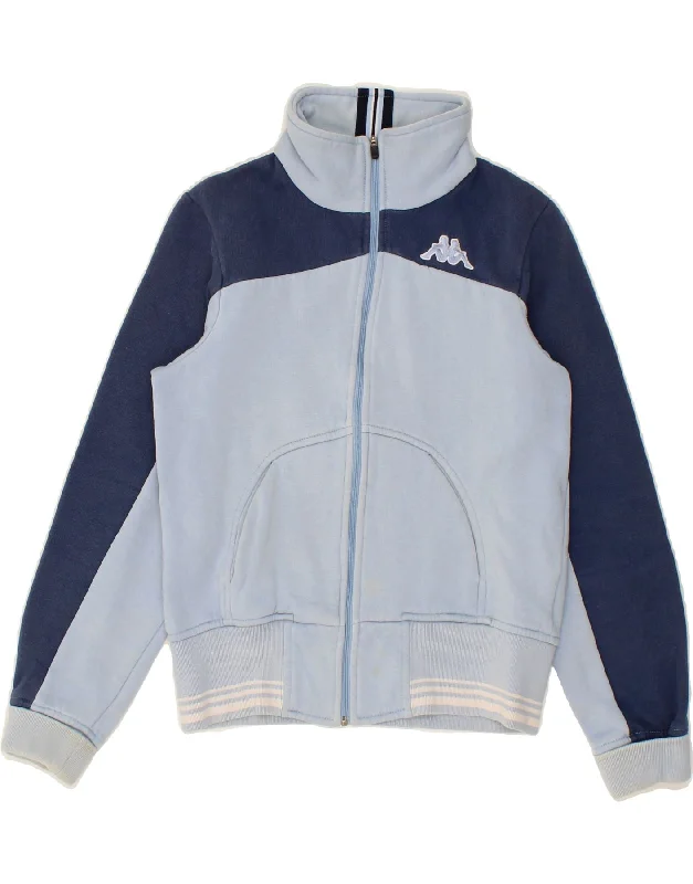 KAPPA Womens Tracksuit Top Jacket UK 10 Small Blue Colourblock Cotton Toggled Jacket Drawstring Jacket Belted Jacket KAPPA Womens Tracksuit Top Jacket UK 10 Small Blue Colourblock Cotton Toggled Jacket Drawstring Jacket Belted Jacket