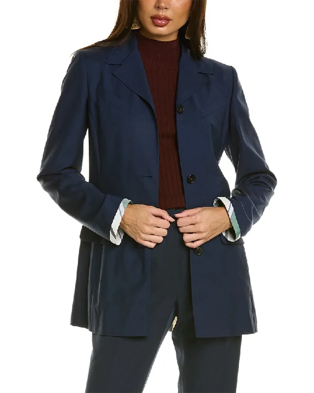 LANVIN Silk-Trim Wool & Mohair-Blend Jacket Faux Fur Jacket Real Fur Jacket Shearling Jacket LANVIN Silk-Trim Wool & Mohair-Blend Jacket Faux Fur Jacket Real Fur Jacket Shearling Jacket