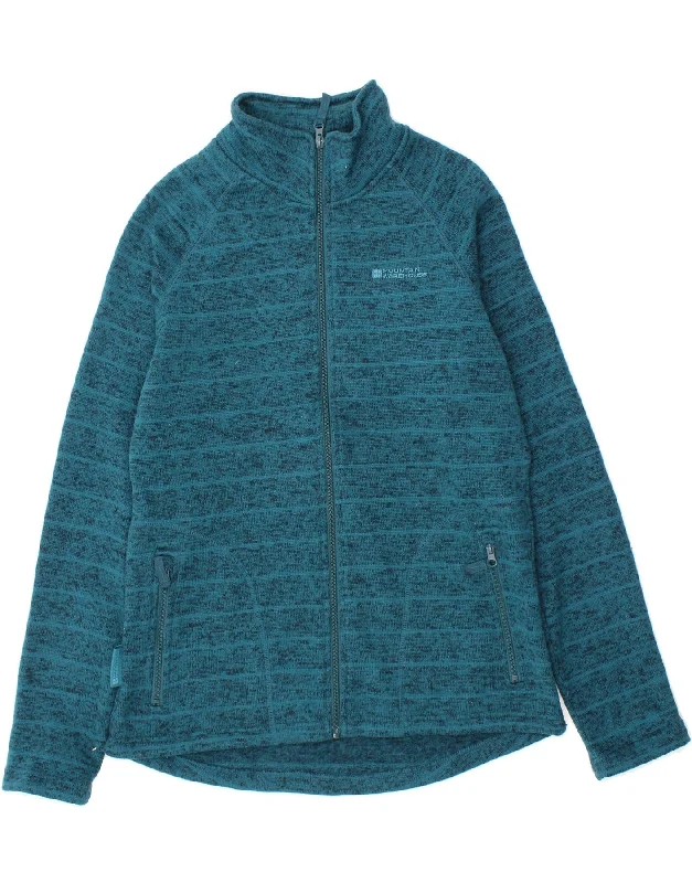MOUNTAIN WAREHOUSE Womens Tracksuit Top Jacket UK 14 Large  Blue Striped Rayon Fabric Velvet Fabric Corduroy Fabric
