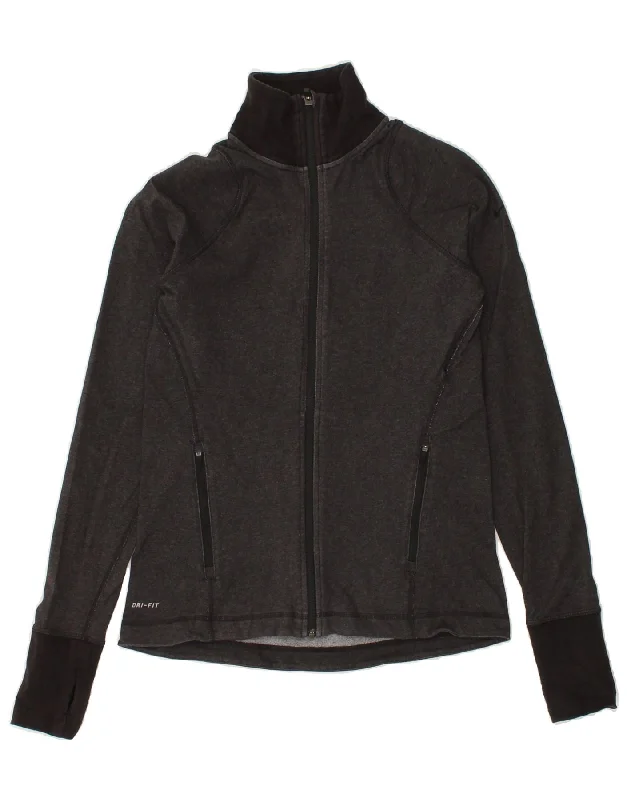 NIKE Womens Dri Fit Tracksuit Top Jacket UK 12 Medium Grey Cotton Print Jacket Jacquard Jacket Embroidered Jacket NIKE Womens Dri Fit Tracksuit Top Jacket UK 12 Medium Grey Cotton Print Jacket Jacquard Jacket Embroidered Jacket