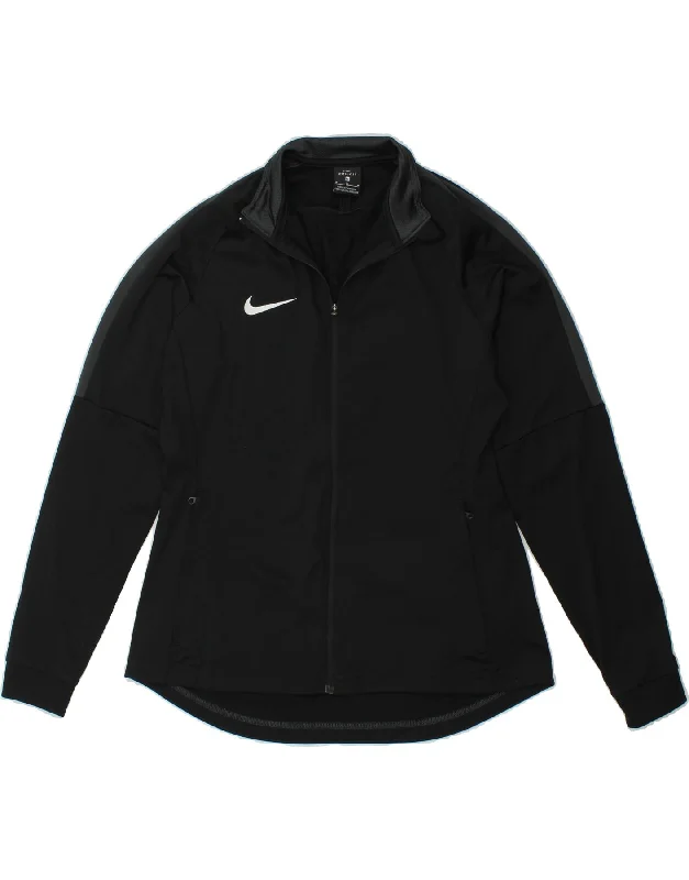NIKE Womens Dri Fit Tracksuit Top Jacket UK 14 Medium Black Polyester Quilted Jacket Puffer Jacket Insulated Jacket NIKE Womens Dri Fit Tracksuit Top Jacket UK 14 Medium Black Polyester Quilted Jacket Puffer Jacket Insulated Jacket