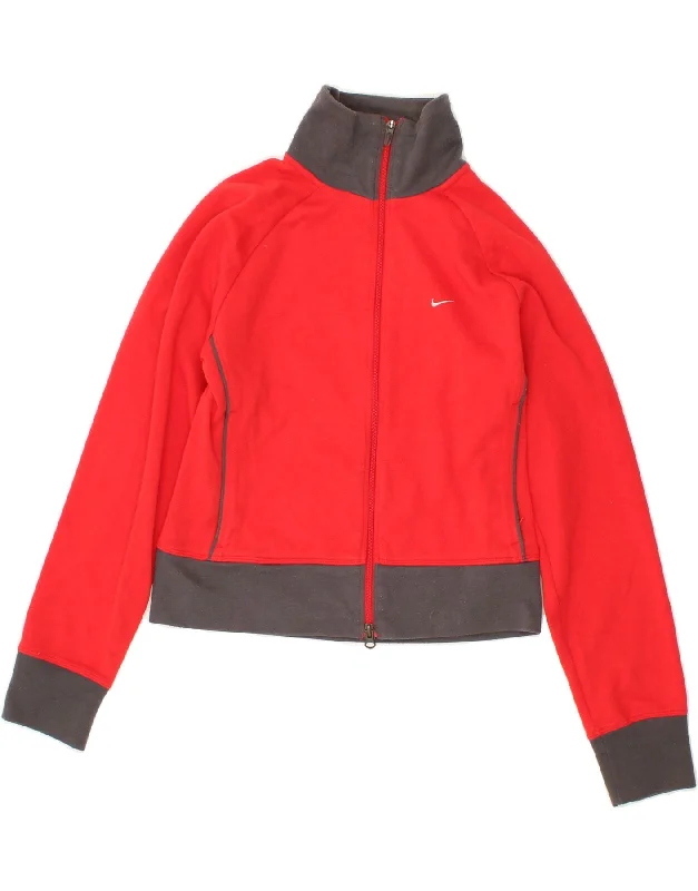 NIKE Womens Graphic Crop Tracksuit Top Jacket UK 10/12 Medium Red Snapped Jacket Toggled Jacket Drawstring Jacket NIKE Womens Graphic Crop Tracksuit Top Jacket UK 10/12 Medium Red Snapped Jacket Toggled Jacket Drawstring Jacket