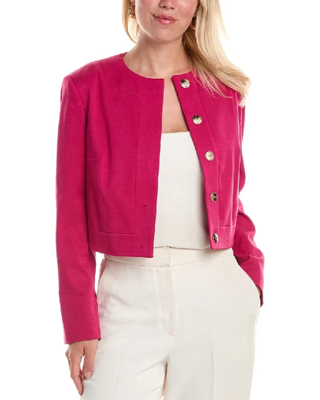 Paule Ka Jacket Satin Fabric Silk Fabric Chiffon Fabric