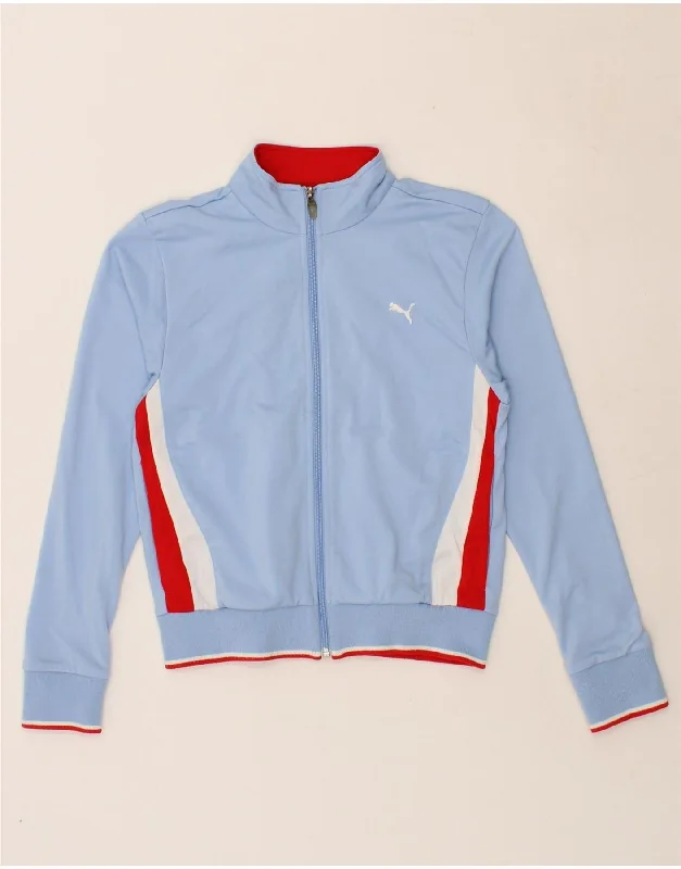 PUMA Womens Graphic Tracksuit Top Jacket UK 10 Small Blue Colourblock Striped Jacket Polka Dot Jacket Floral Jacket PUMA Womens Graphic Tracksuit Top Jacket UK 10 Small Blue Colourblock Striped Jacket Polka Dot Jacket Floral Jacket