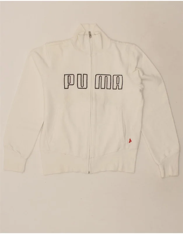 PUMA Womens Graphic Tracksuit Top Jacket UK 10 Small White Cotton Nylon Jacket Polyester Jacket Spandex Jacket PUMA Womens Graphic Tracksuit Top Jacket UK 10 Small White Cotton Nylon Jacket Polyester Jacket Spandex Jacket